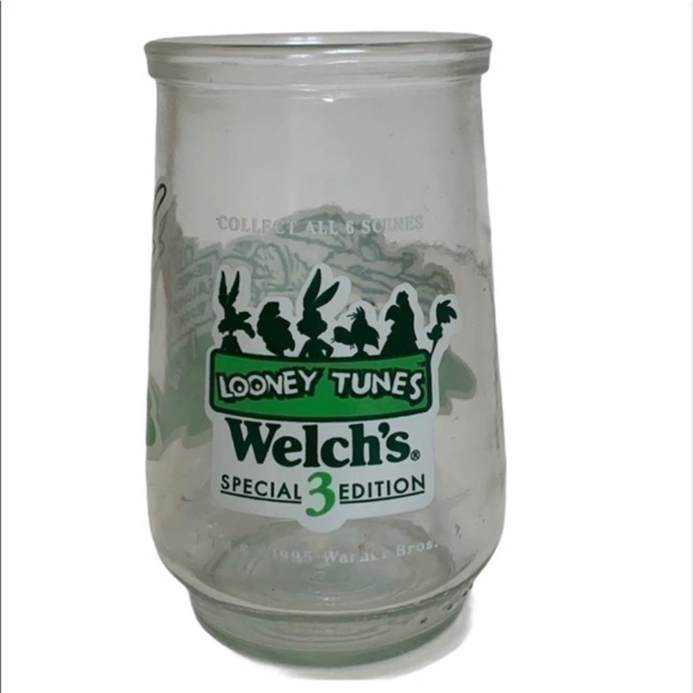 Vintage Welch’s Road Runner Jelly Jar Glass